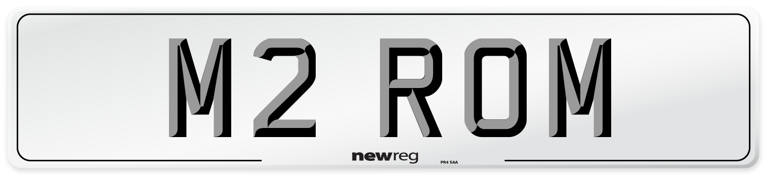 M2 ROM Number Plate from New Reg